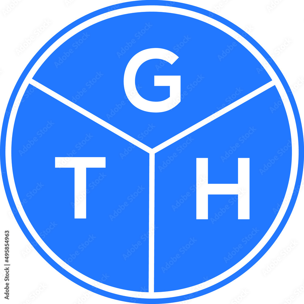 GTH letter logo design on White background. GTH creative Circle letter logo concept. GTH letter design. GTH letter logo design on White background. GTH creative Circle letter logo concept. GTH letter design.