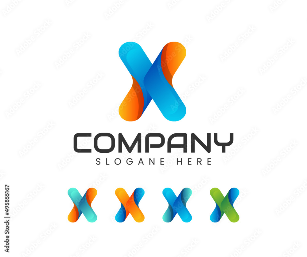 Modern unique of x initial letter logo template for business logo. X abstract vector logo monogram template Modern unique of x initial letter logo template for business logo. X abstract vector logo monogram template