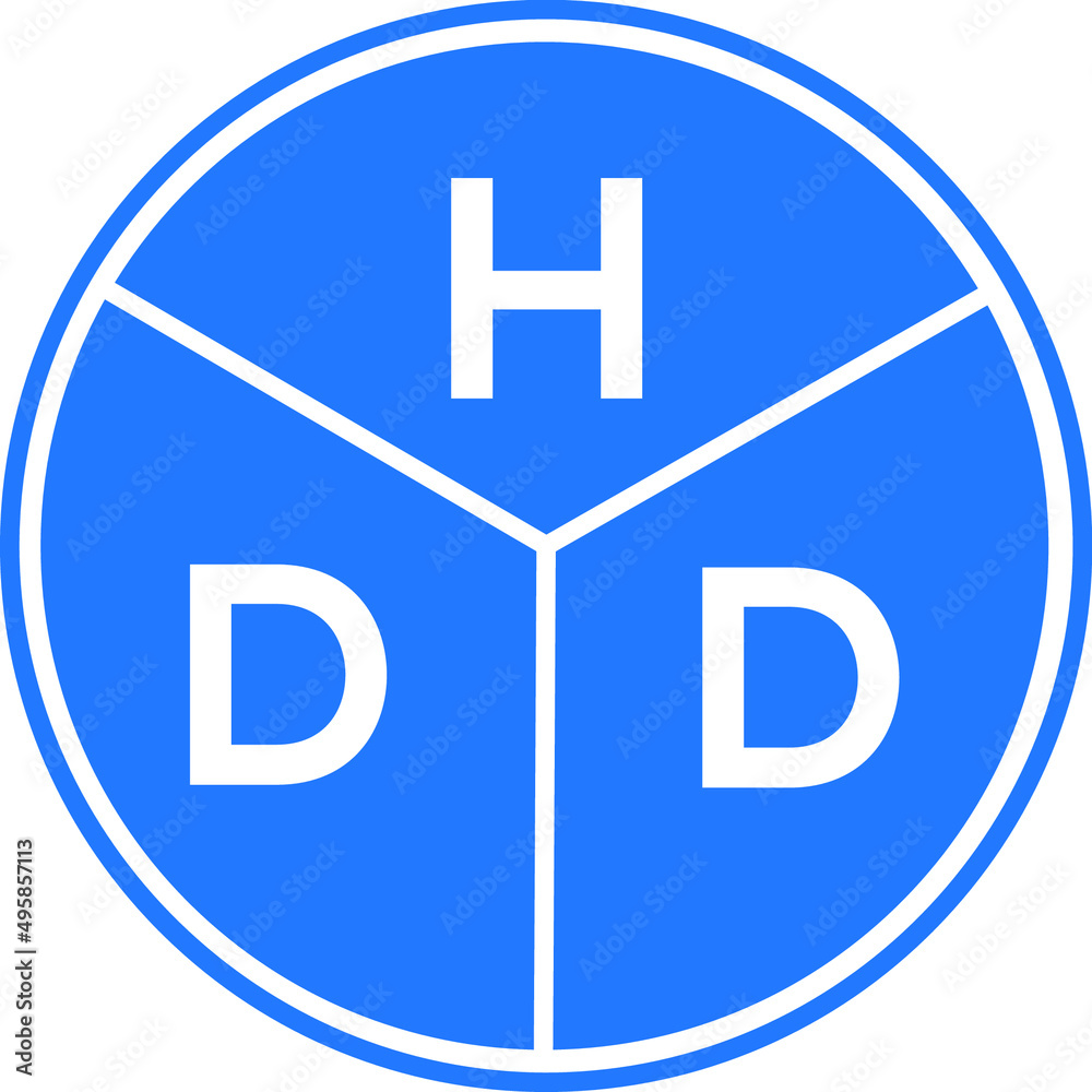 HDD letter logo design on white background. HDD creative circle letter logo concept. HDD letter design. HDD letter logo design on white background. HDD creative circle letter logo concept. HDD letter design.