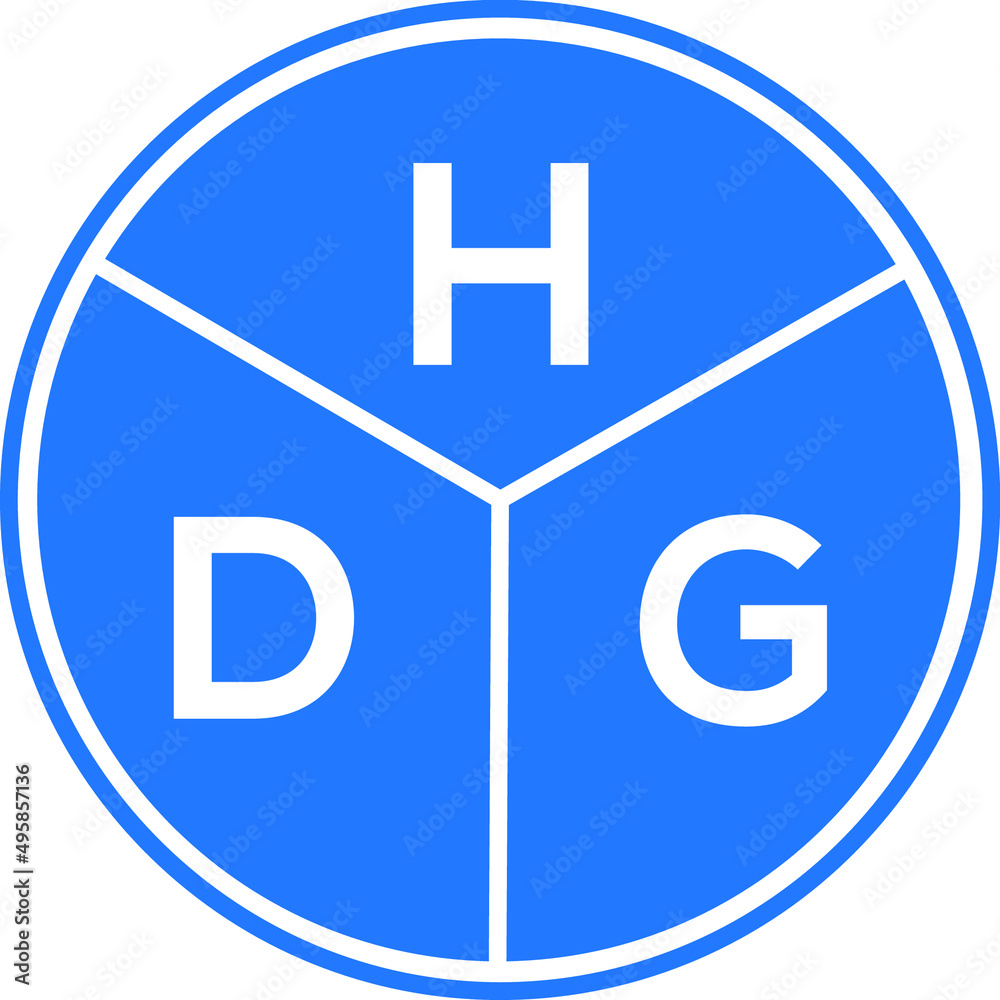HDG letter logo design on white background. HDG creative circle letter logo concept. HDG letter design. HDG letter logo design on white background. HDG creative circle letter logo concept. HDG letter design.