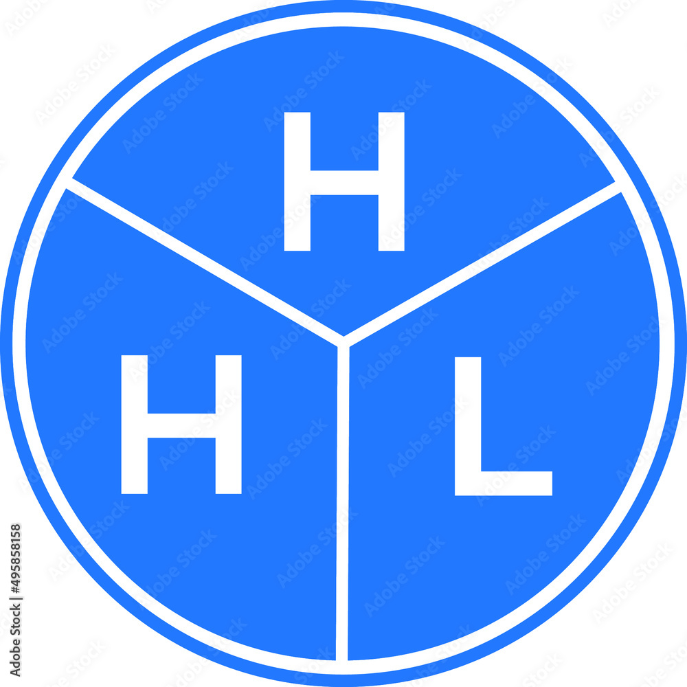 HHL letter logo design on white background. HHL creative circle letter logo concept. HHL letter design. HHL letter logo design on white background. HHL creative circle letter logo concept. HHL letter design.