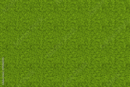 Illustrazione 3D. Primavera, estate. Prato verde texture. Sfondo campo di erba..