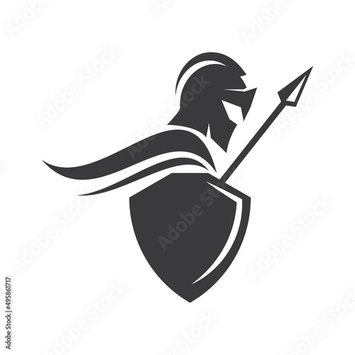 Spartan gladiator logo photo