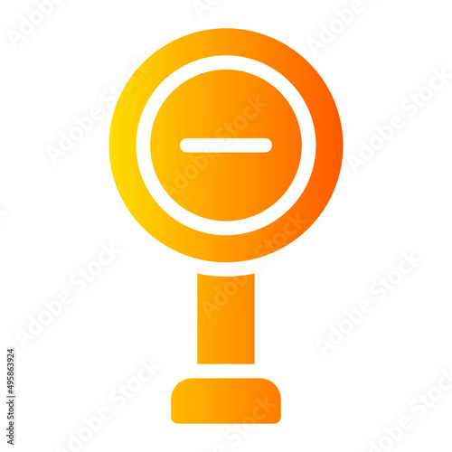 stop sign gradient icon