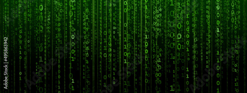 Tela Abstract digital background with binary code