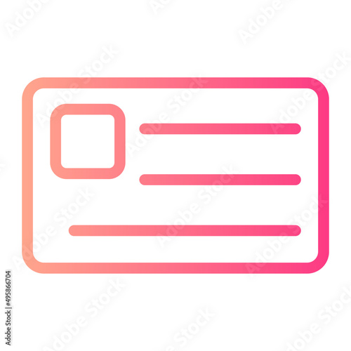 id card gradient icon