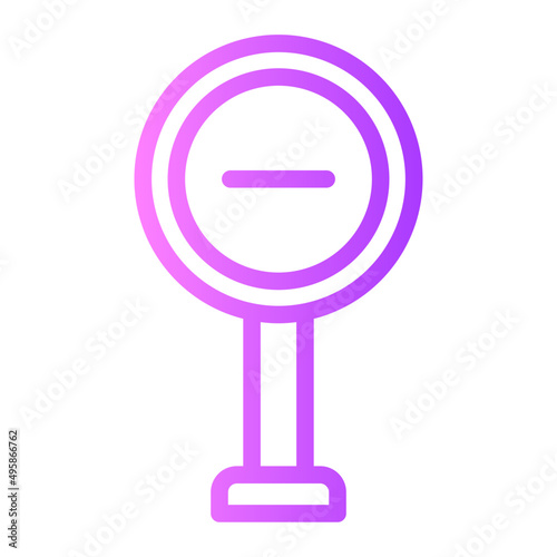 stop sign gradient icon