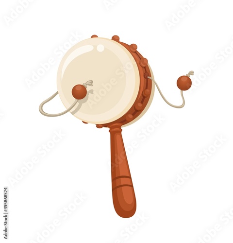 den den daiko japanese traditional toy symbol cartoon illustration vector