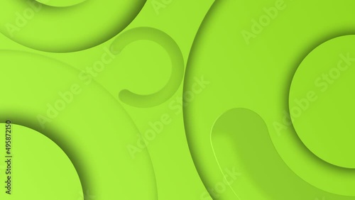 Lime volume circle animated background