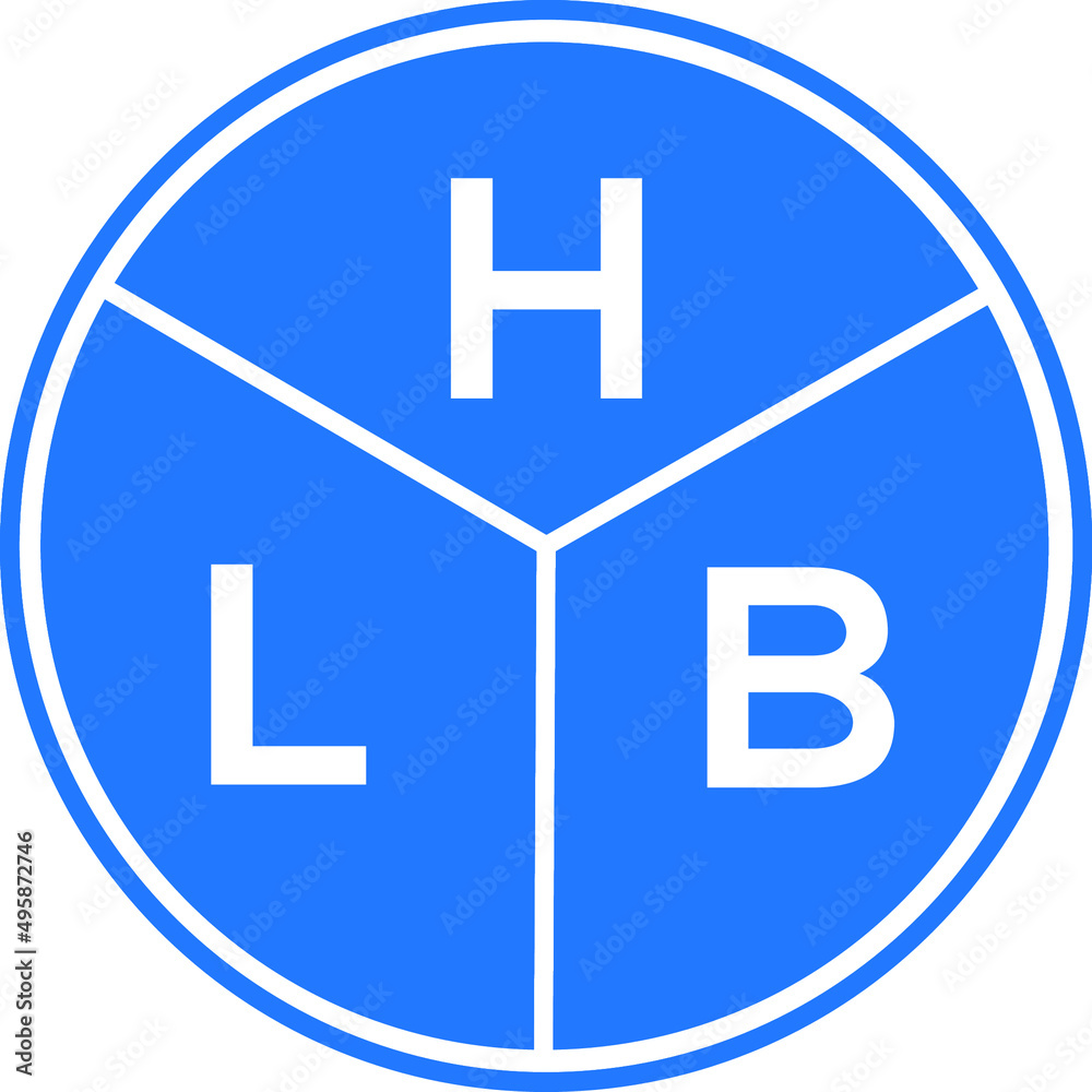 HLB letter logo design on white background. HLB creative circle letter logo concept. HLB letter design. HLB letter logo design on white background. HLB creative circle letter logo concept. HLB letter design.
