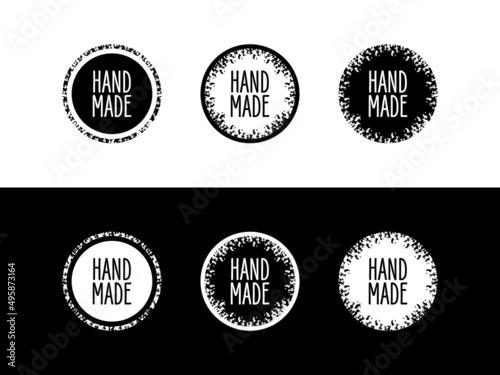 Grunge handmade badge