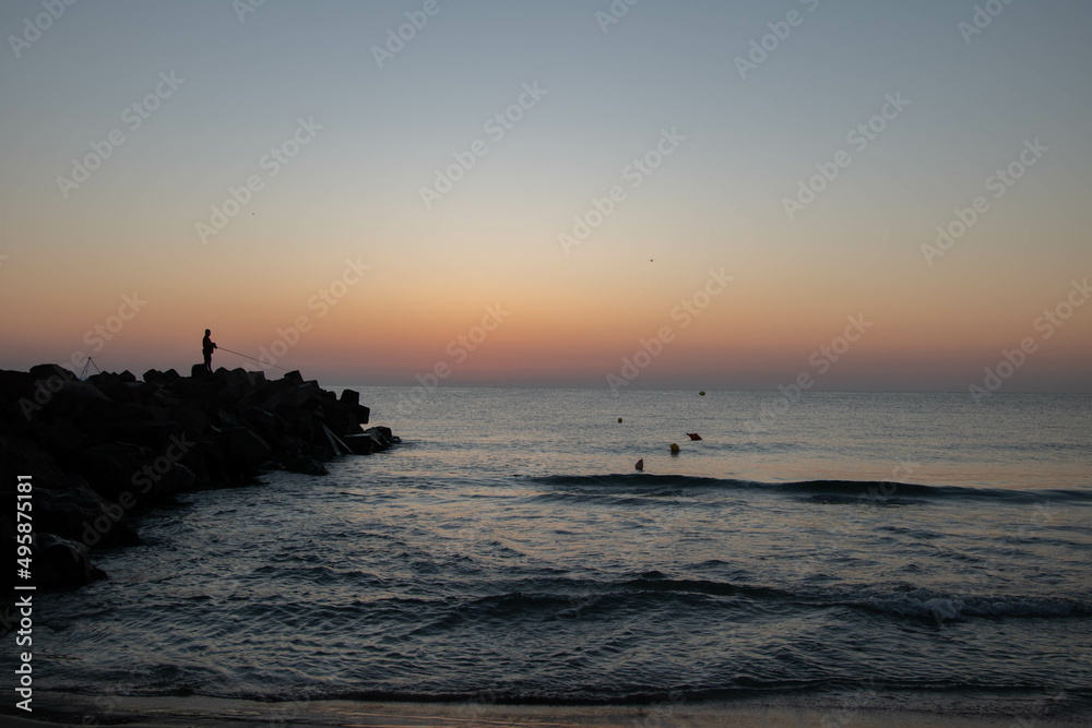 sunset over the sea sunset over the sea