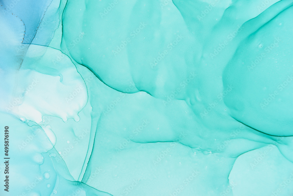 custom made wallpaper toronto digitalAbstract alcohol ink fluid art background in green