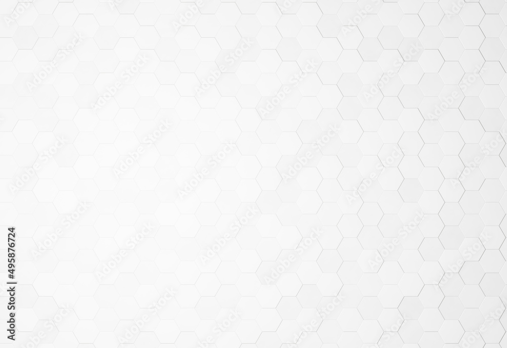 white hexagon pattern background	