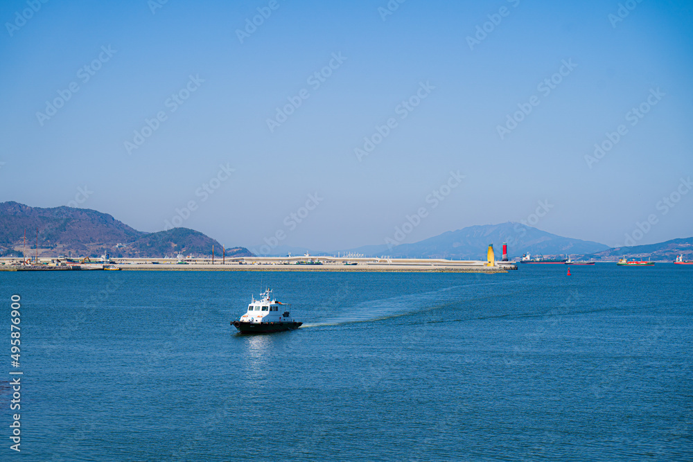 Obraz premium boats in the sea