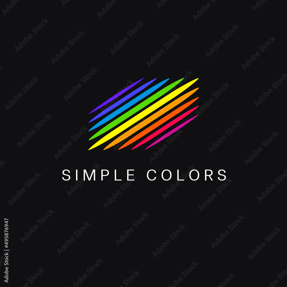 vector-logo-design-template-simple-colors-stock-vector-adobe-stock