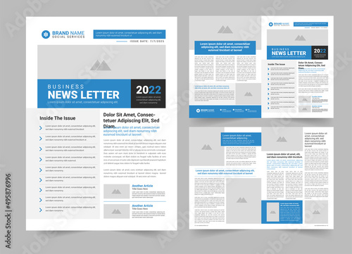  Newsletter Template Design