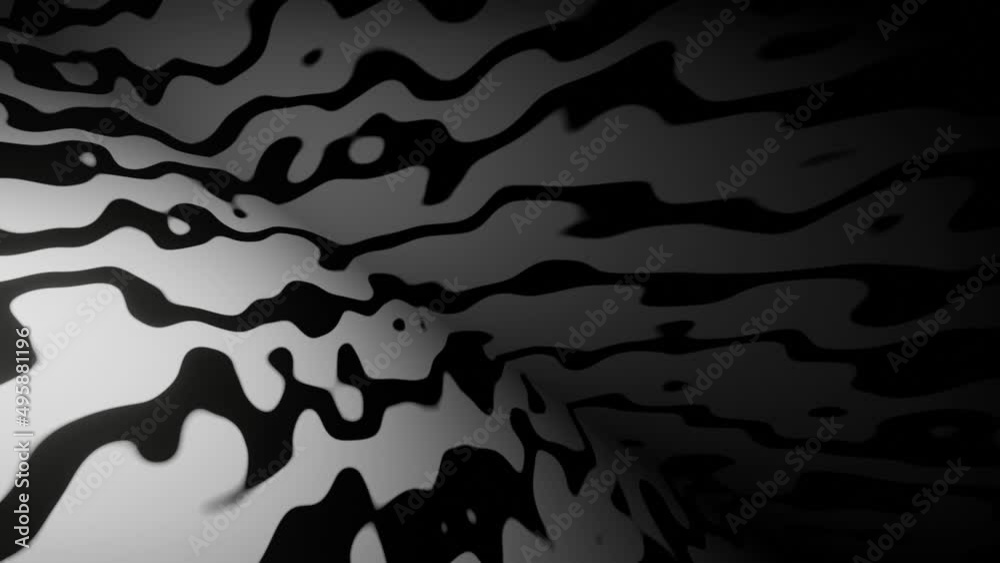 Abstract black and white seamless loopable background animation.