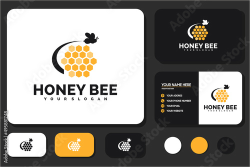 honey bee logo, logo inspiration for your business.