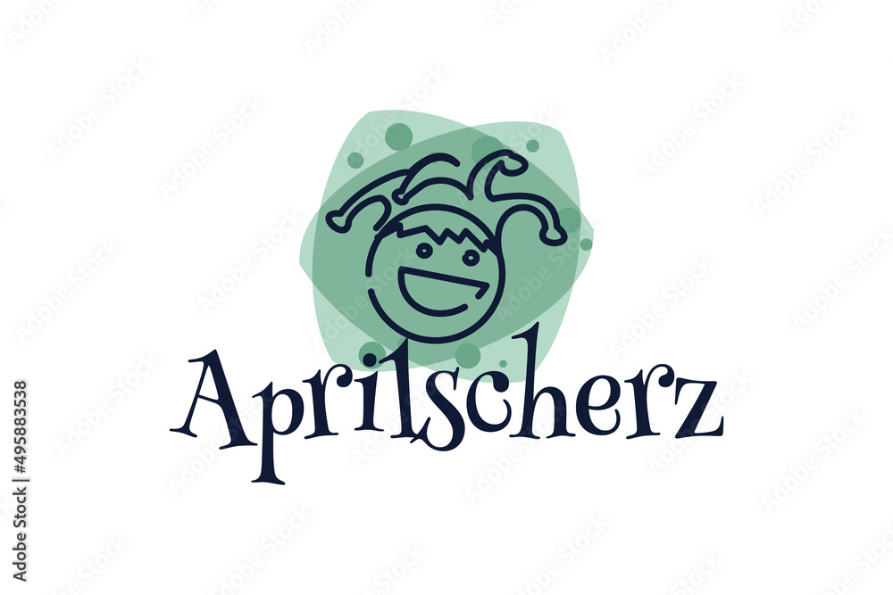 Translation: April fool's day. vector illustration. Suitable for greeting card, poster and banner. Translation: April fool's day. vector illustration. Suitable for greeting card, poster and banner.