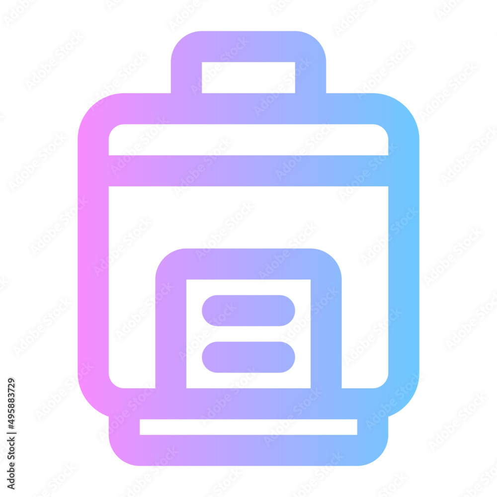 rice cooker gradient icon rice cooker gradient icon