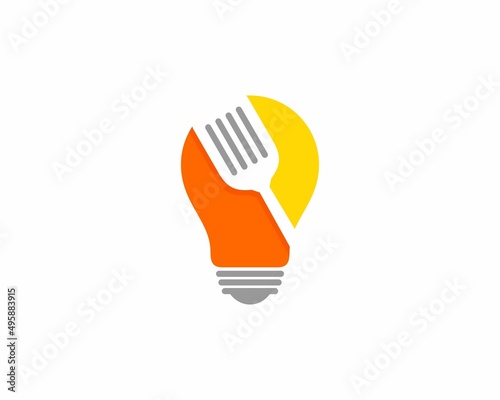 Spatula inside the light bulb logo