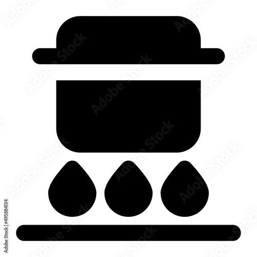 saucepan glyph icon