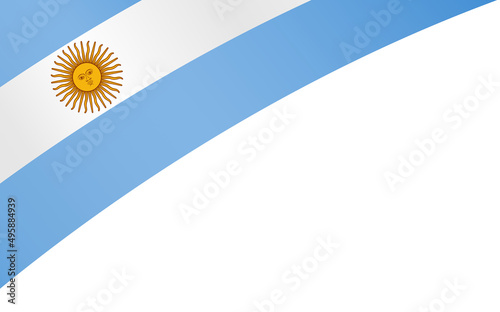Argentina flag wave  isolated  on png or transparent background,Symbol Argentina,template for banner,card,advertising ,promote,and business matching country poster, vector illustration