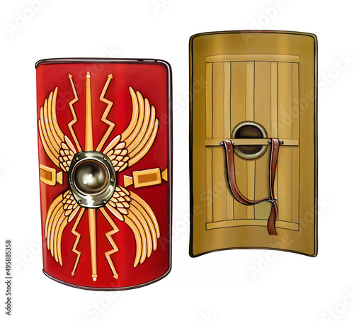 Canvas Print roman scutum shield