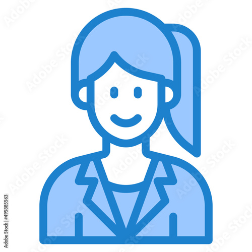 avatar blue style icon