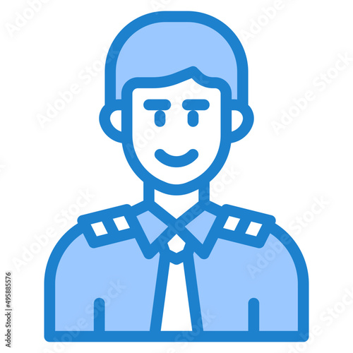 avatar blue style icon