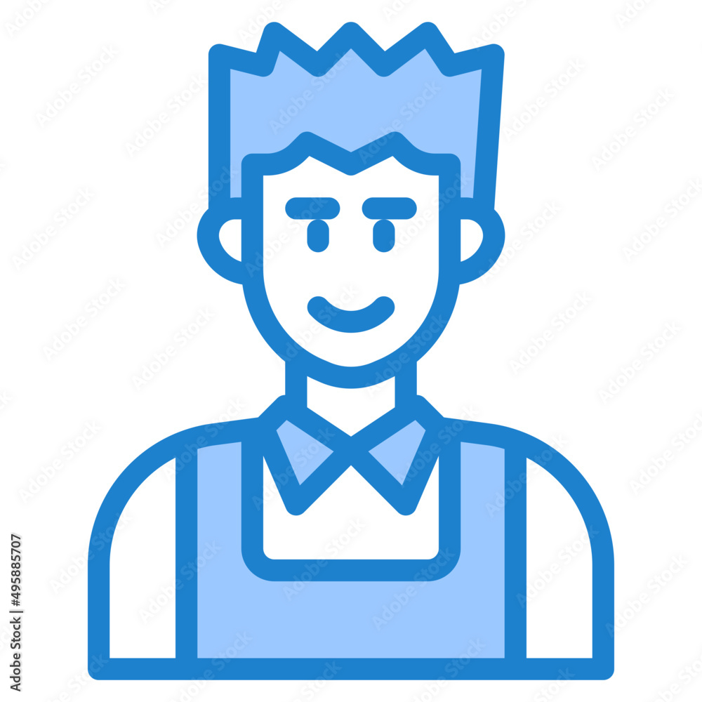 man blue style icon
