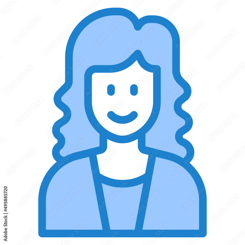 office worker blue style icon office worker blue style icon