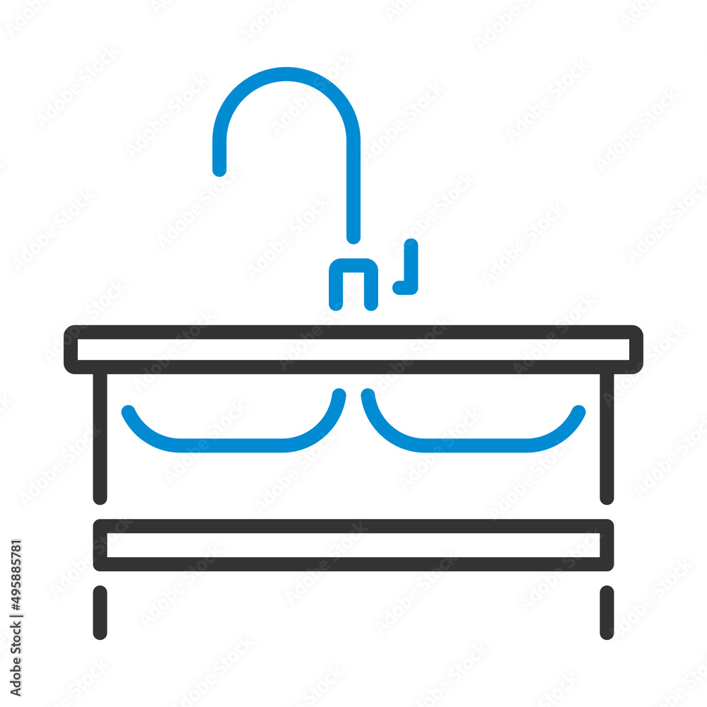 Icon Of Double Sink