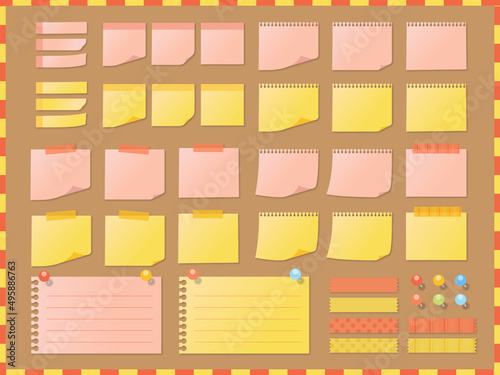 付箋（暖色系）