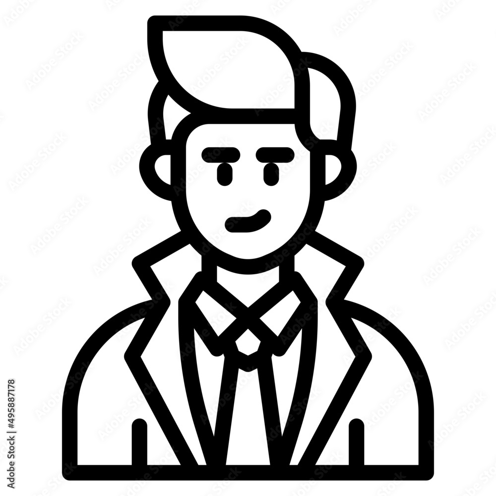 avatar outline style icon