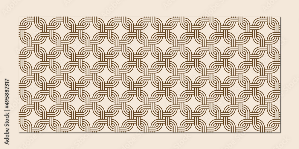 Modern and vintage lines rectangular pattern design. Combine some lines to make a unique and complicated rectangular design pattern. Provide vector and jpg with 4 different colors for the design.