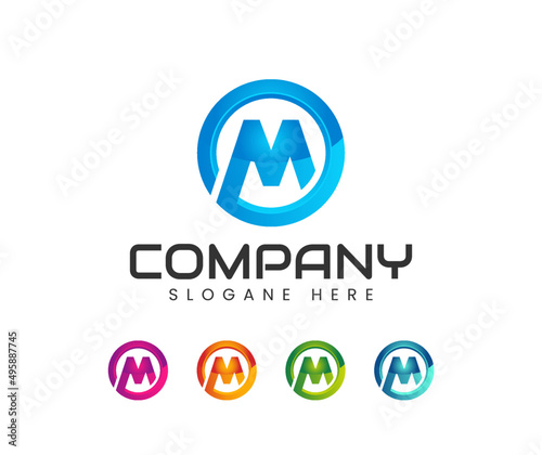 Free Download Modern letter 3d m logo. 3D Letter M logo Design - GFXLoad