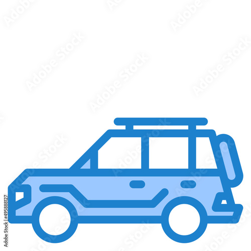 car blue style icon