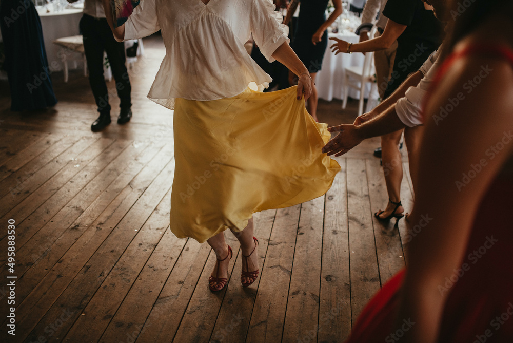 Party celebration. People dancing on the floor. Party celebration. People dancing on the floor.