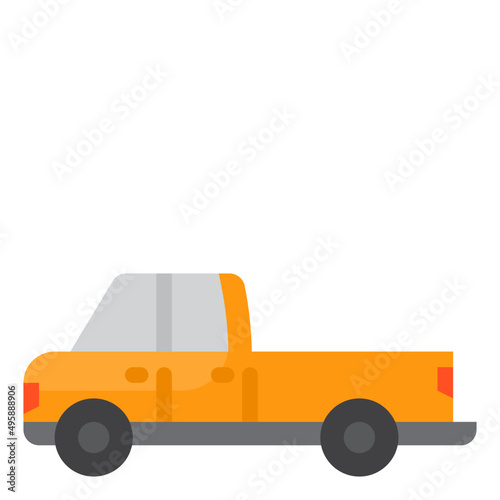 car flat style icon