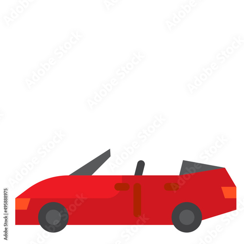 car flat style icon