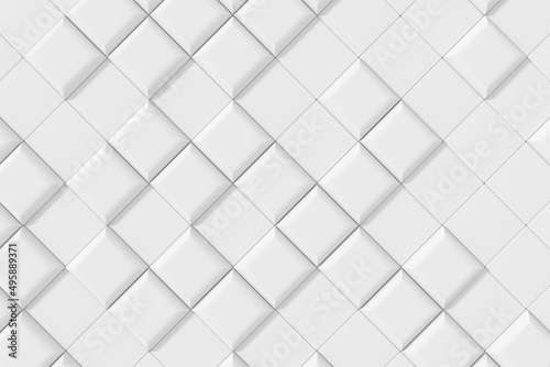 Modern tile wall design. Abstract background. 3D rendering.