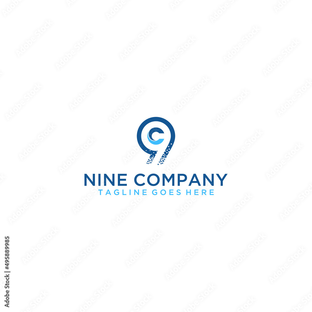 C9 9C logo sign design for your company