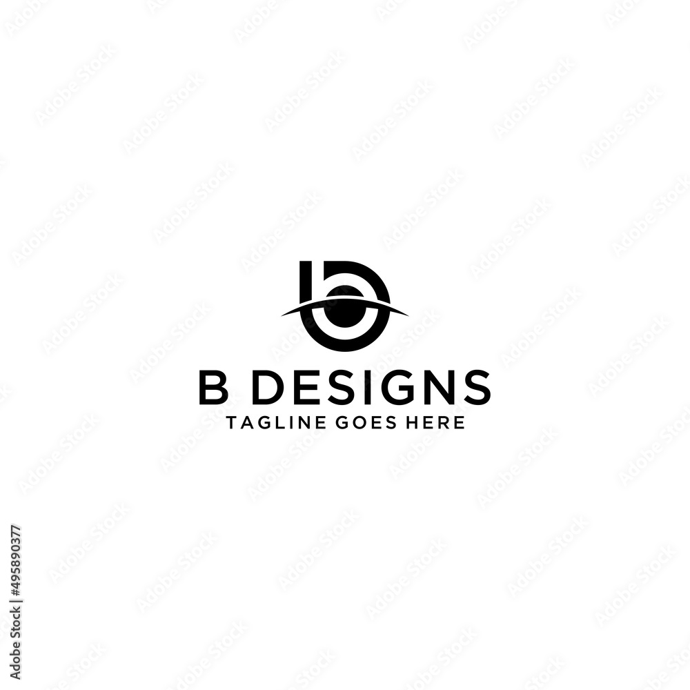 Obraz premium initial letter B logo design