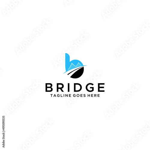B letter initial bridge symbol vector icon logo design Free Download B letter initial bridge symbol vector icon logo design - GFXLoad