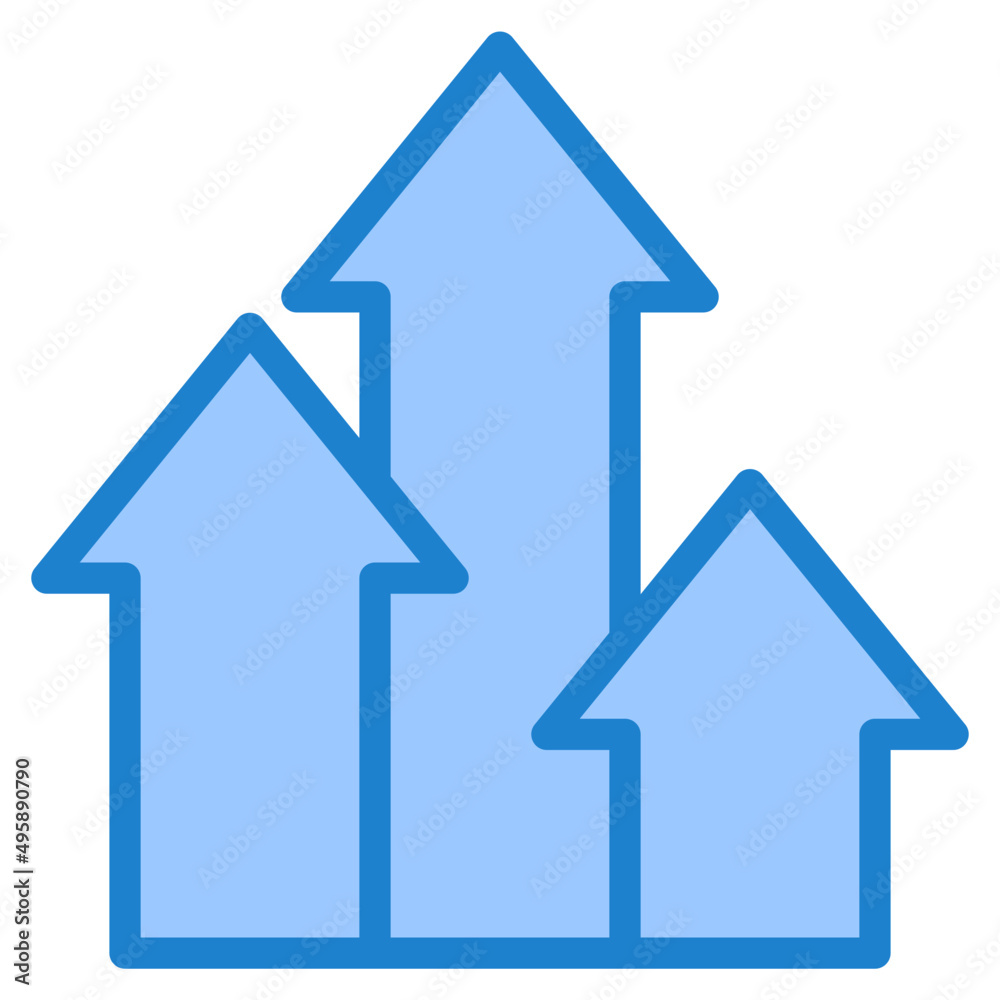 arrow blue style icon arrow blue style icon