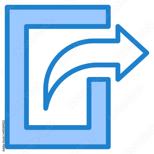 external blue style icon