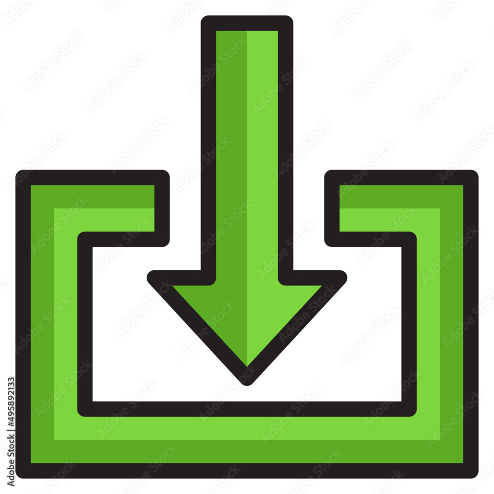 arrows color line style icon