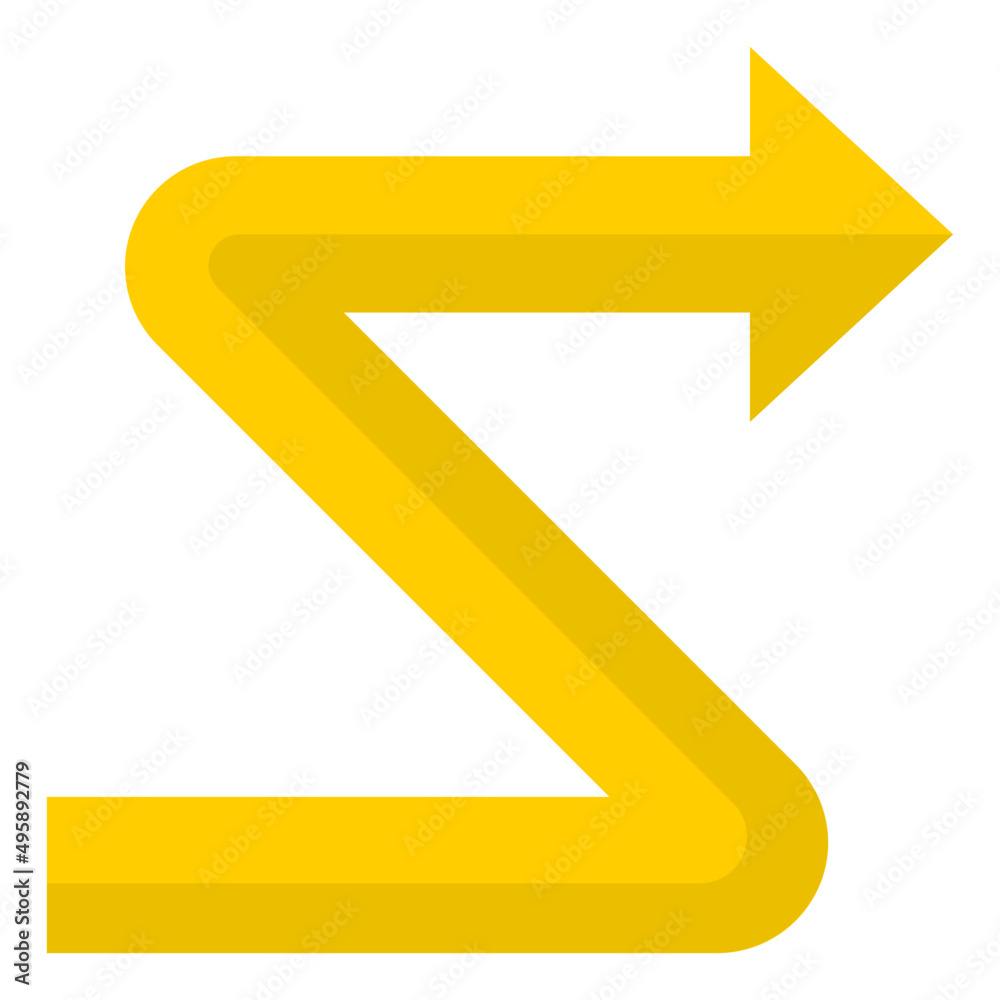 arrow flat style icon